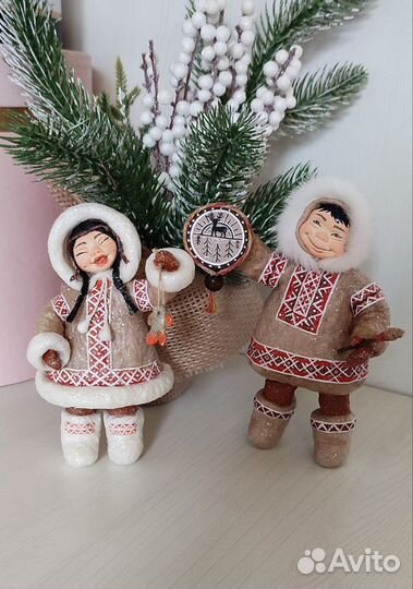 Ватные елочные игрушки