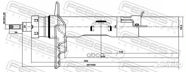 Амортизатор задн правый land rover freelander 2