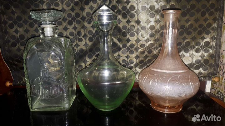 Кувшин с пробкой стекло СССР