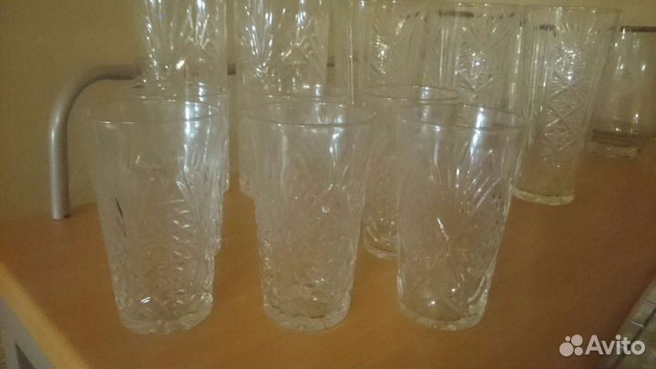 Хрустальные стаканы бокалы стопки