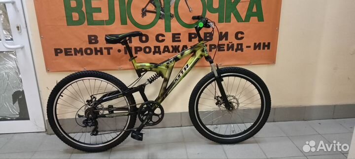 Двухподвесной мтв велоипед на 26колёсах