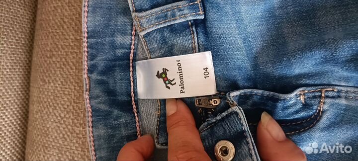 Джинсы на девочку 104
