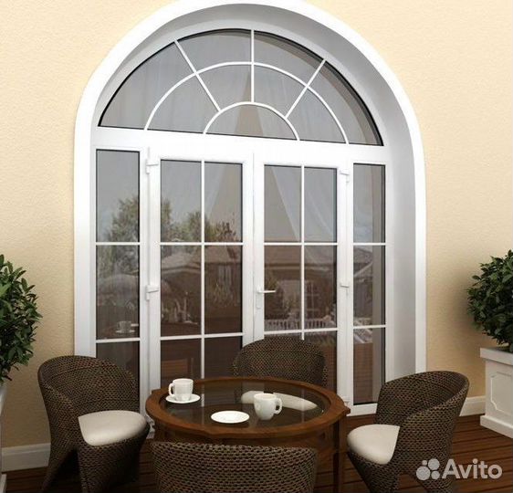 Окна пвх арочные