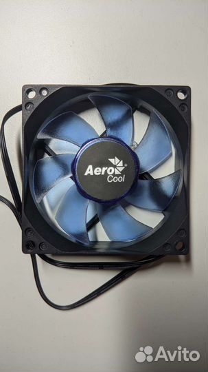 Кулер 80x80 25mm AeroCool Motion 8 Blue-3P