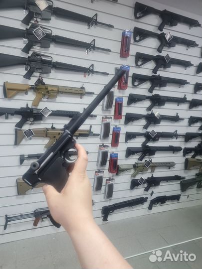 Страйкбольный Пистолет WE Luger P08 Артиллерийский