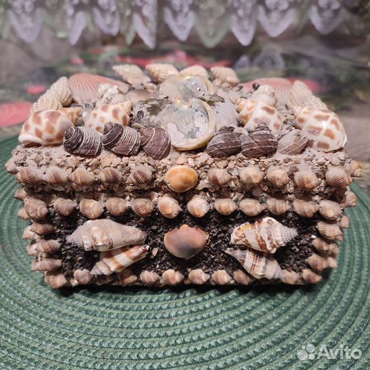 Шкатулка из ракушек Таиланд ручная работа