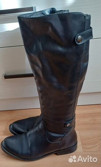 Сапоги женские 38 размер,кожа,демисезон