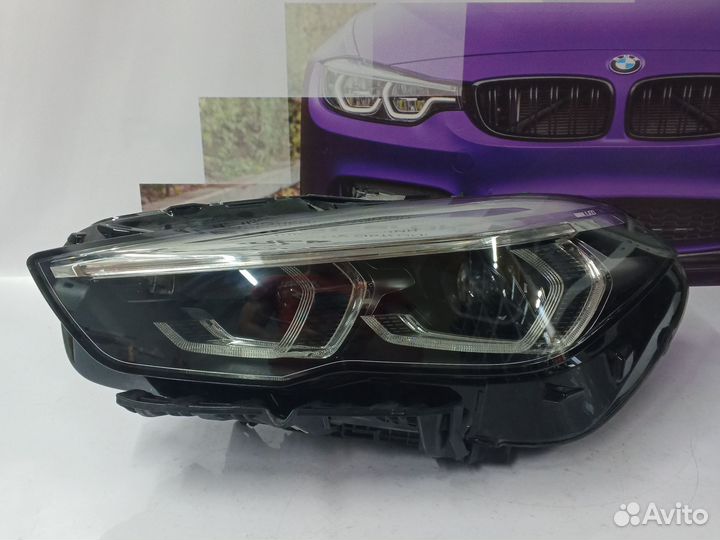 Фара левая BMW f44 LED adaptive gran coupe хром