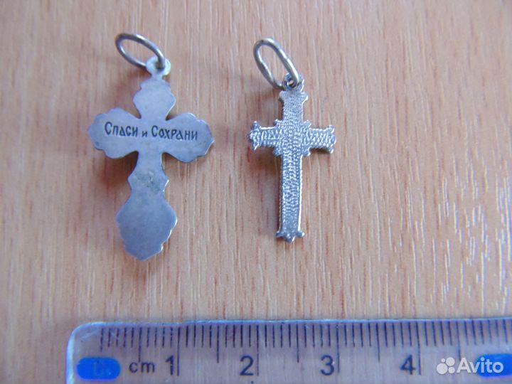 Серебряный крестик 925 проба