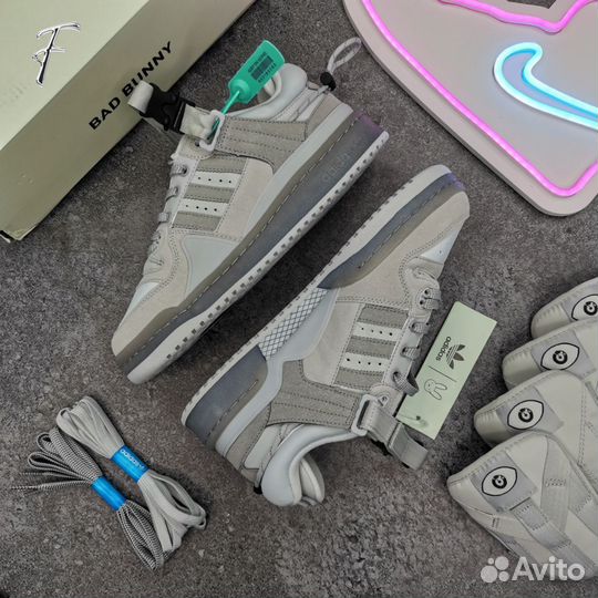 Кроссовки Adidas x Bad Bunny Grey