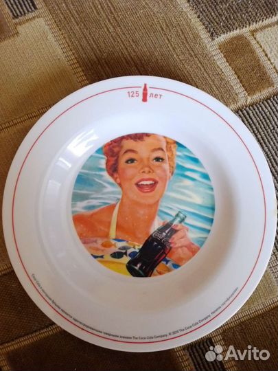 Тарелка юбилейная 125 лет Coca-Cola