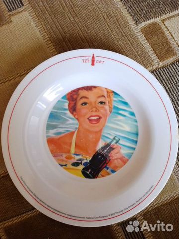 Тарелка юбилейная 125 лет Coca-Cola