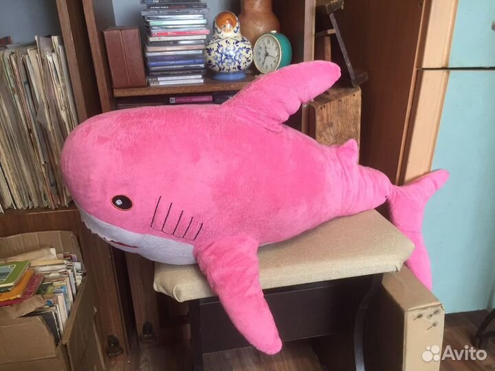 Икеа IKEA розовая акула блохэй