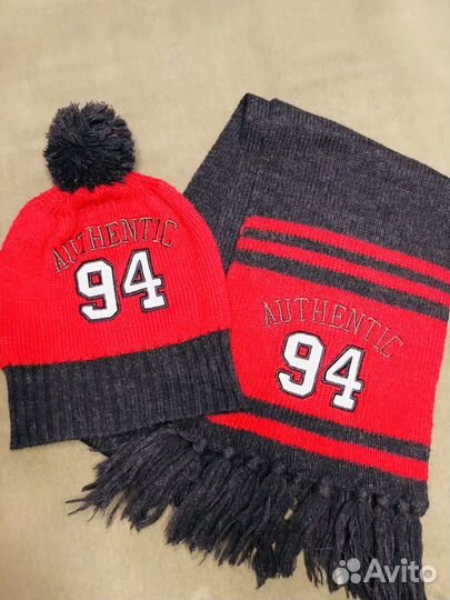 Комплект шапка и шарф для мальчика