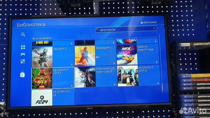 Sony PS 4 Fat + куча игр