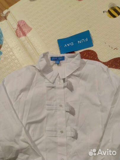 Новые блузки рубашки на девочку 140, 152