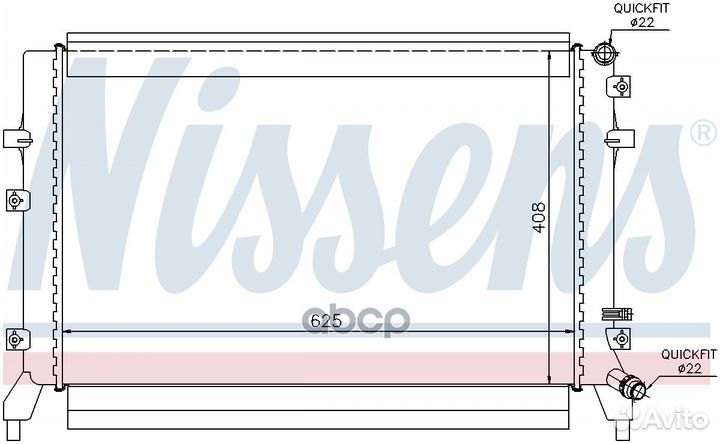 Радиатор охлаждения двигателя 65294 Nissens