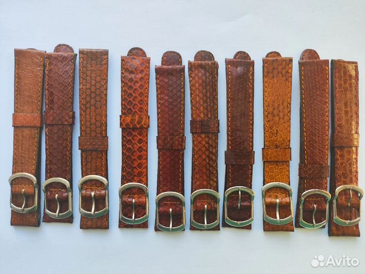 Ремешки для часов СССР из кожи рептилий