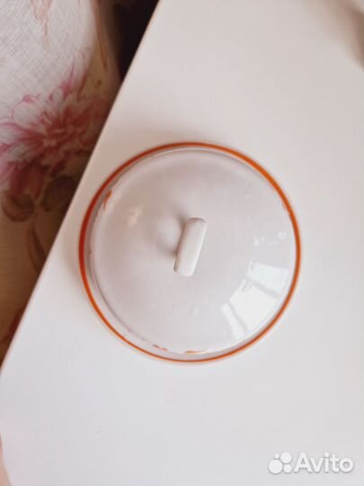 Масленка фарфоровая СССР