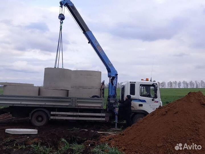 Аренда и услуги манипулятора, стрела 3 т, 9 м, борт 6.5 т, 6.2 м