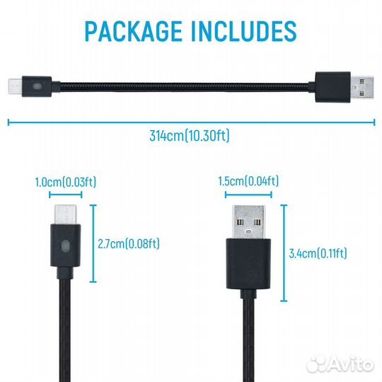 Кабель 3.0м для контроллеров PS5/XBox Series,новый