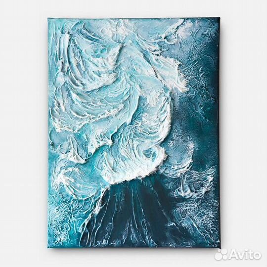 Фактурная картина ручной работы