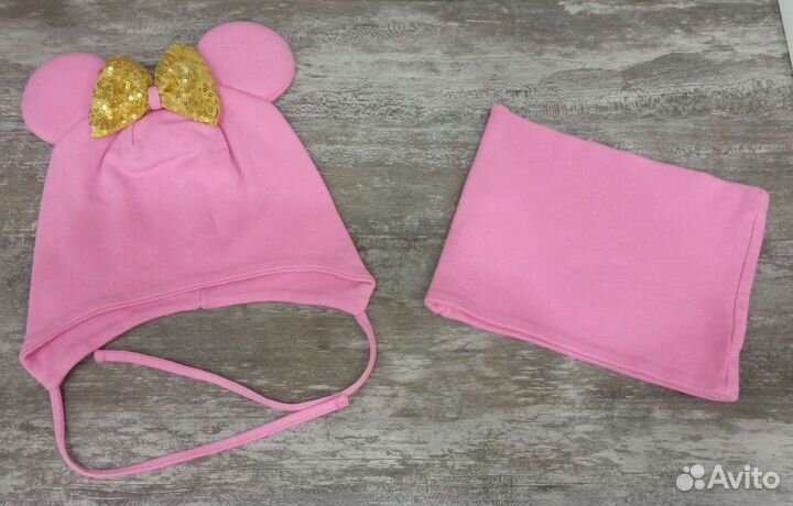 Комплекты для девочки шапка и снуд