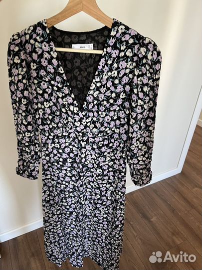 Платье mango в цветочек xs