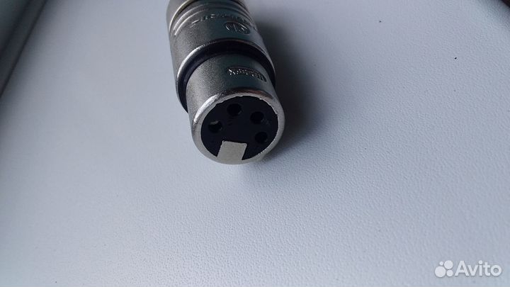 Адаптер Jack 6.3 на XLR 4 Pin