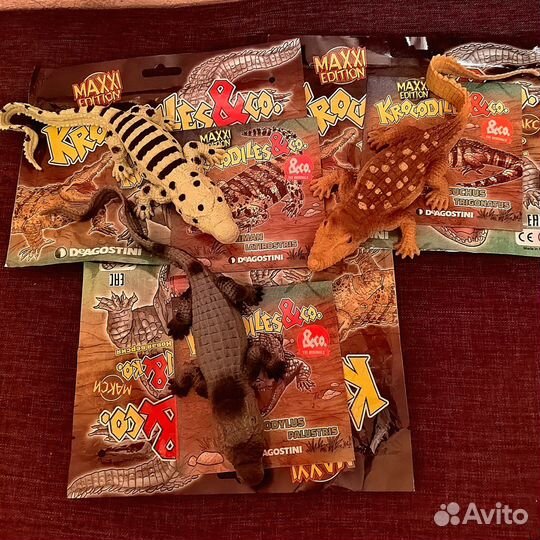 Крокодилы игрушки DeAgostini (3 шт.)
