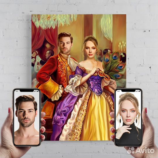 Портрет на холсте по фото в Новомышастовской