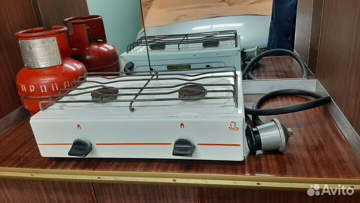 Настольная газовая плита 2 конфорки
