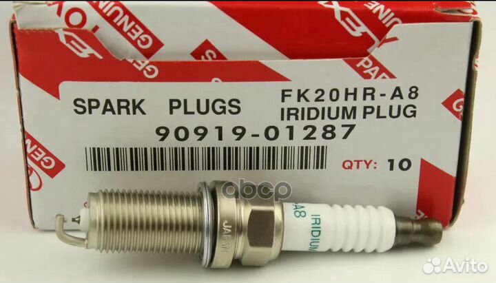 Свеча зажигания 90919-01287 toyota