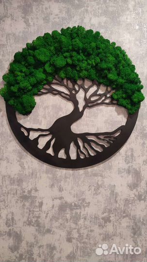 Панно из стабилизированного мха