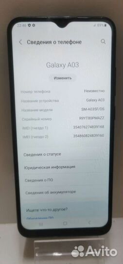 Samsung Galaxy A03, 4/64 ГБ