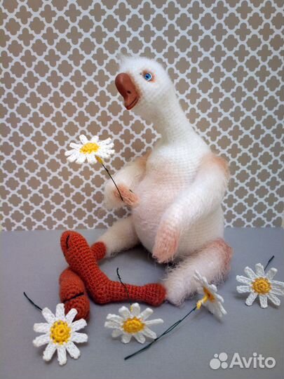 Гусь интерьерная игрушка