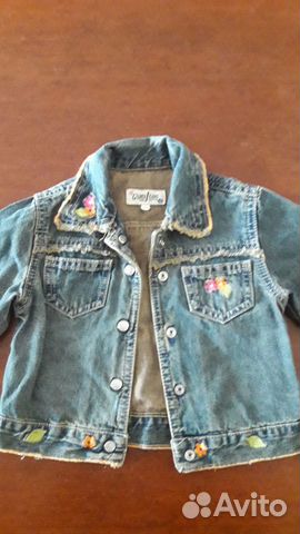 Джинсовая ветровка для девочки 98