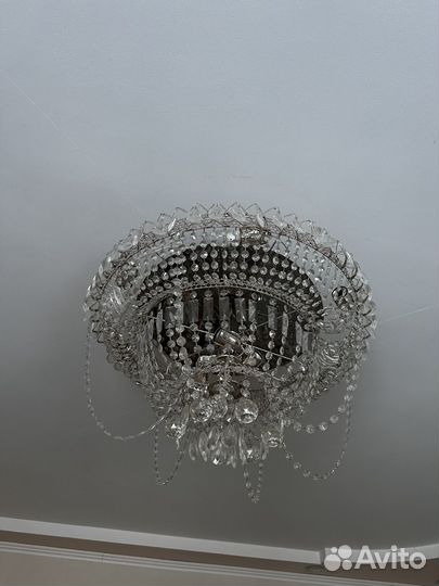 Светильник потолочный хрустальный Гусь-хрусталь
