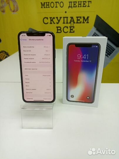 iPhone X, 256 ГБ