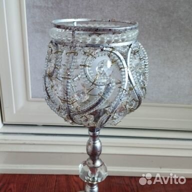 Настольная лампа Италия Ампир Металл Хрусталь