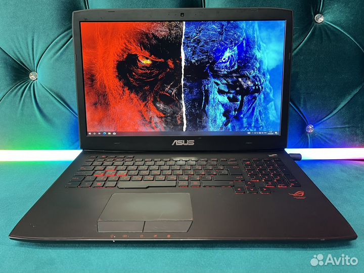 Игровой Asus ROG 17,3 i7 GTX FHD IPS SSD 16GB