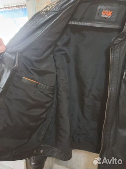 Кожаная куртка мужская UF4M