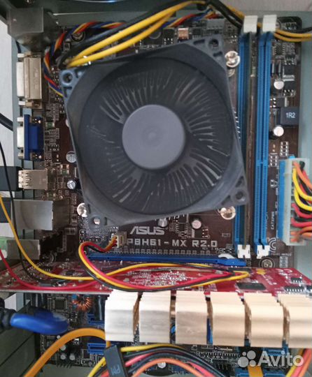 Рабочая материнка asus p8h61-mx r2.0 с CPU i5-2550