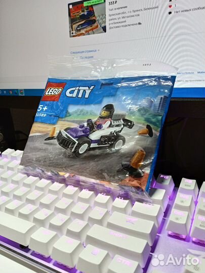 Lego City картинг 30589