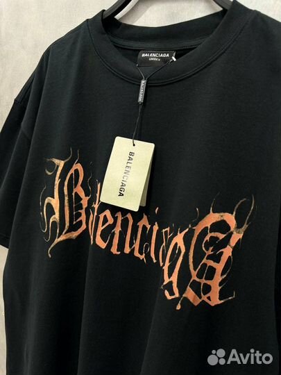 Футболка Balenciaga heavy metal oversize