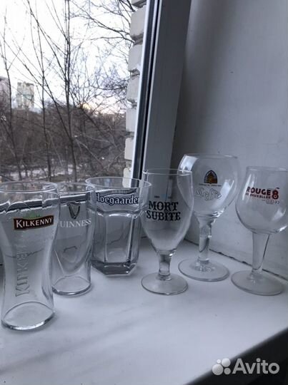 Бокал пивной leffe hoegaarden Guinness kilkenny
