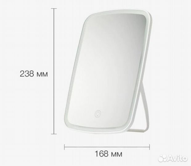 Зеркало для макияжа, с подсветкой, суббренд Xiaomi