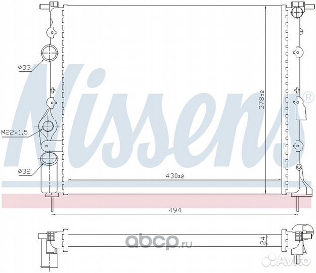 Радиатор системы охлаждения