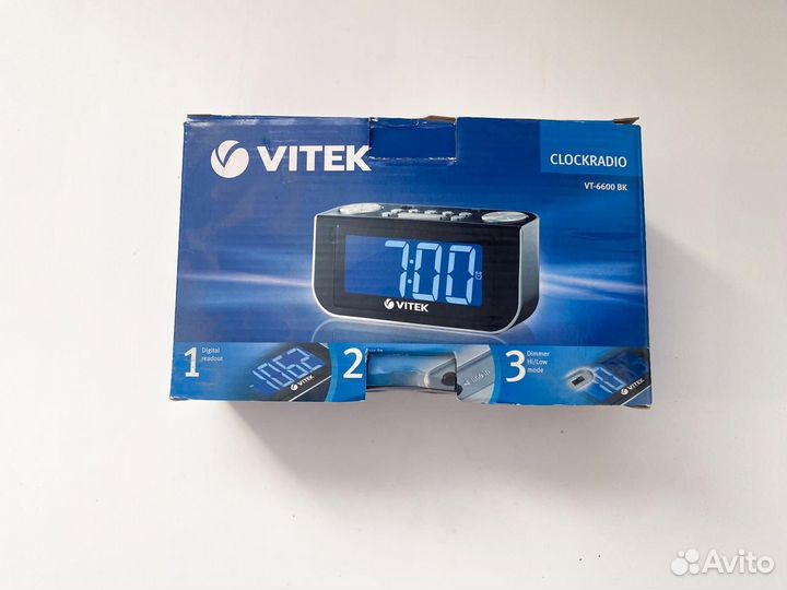Радиочасы vitek VT-6600 BK