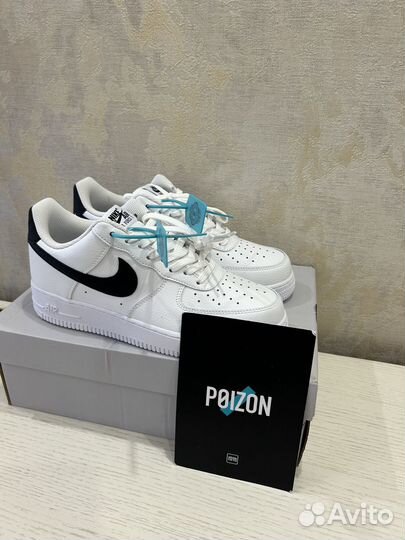 Nike Air Force 1 '07 Low White and Black оригинал